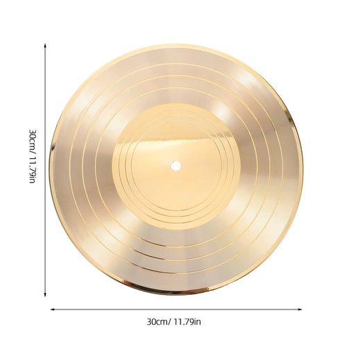 Diy Bedroom Decor Aesthetic Wall Clock Small Living Fake Vinyl Records Vintage Accessories