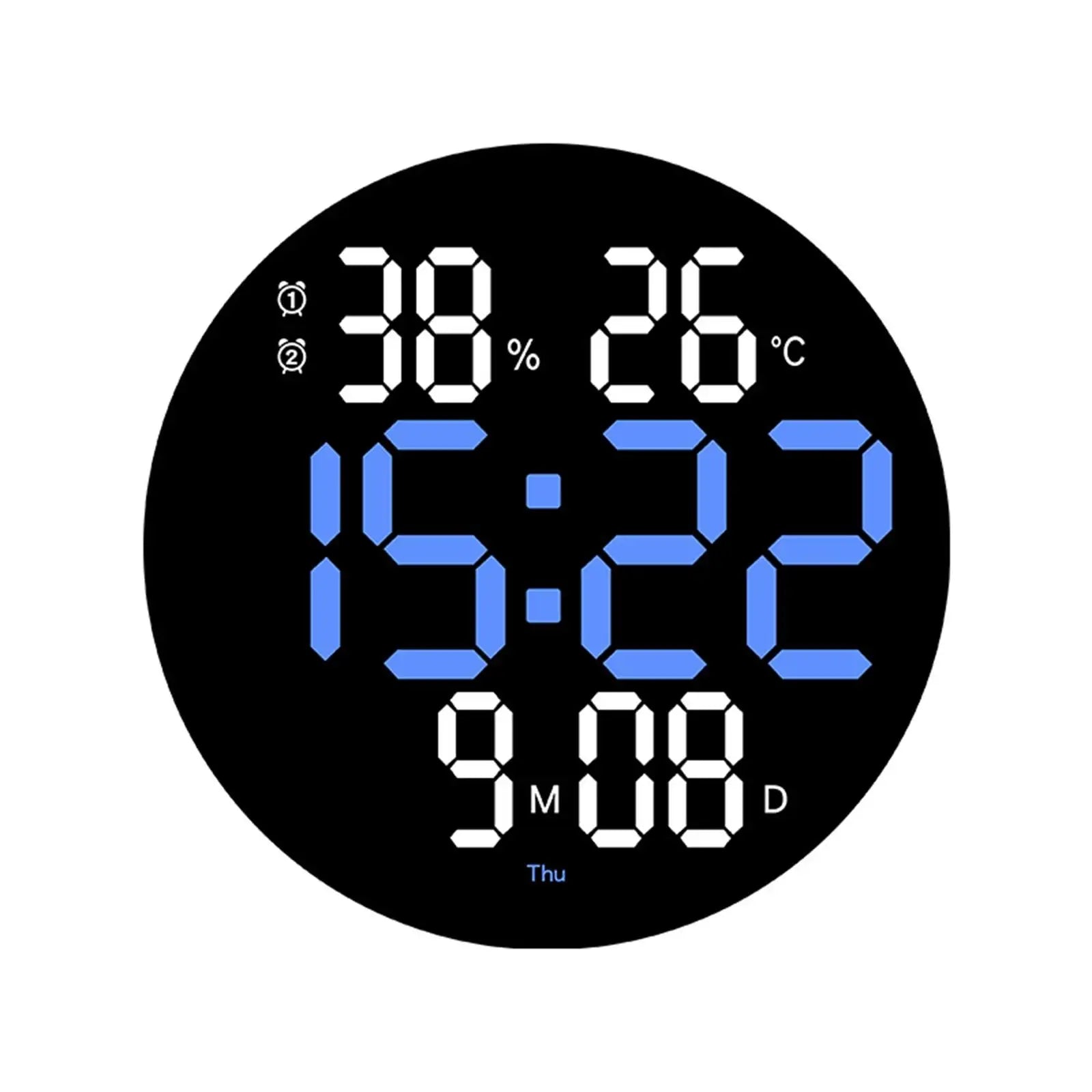 Multifunctional Electronic Clock Remote Control Wall Clock for Decorations